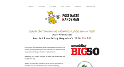 Desktop Screenshot of posthastehandyman.com